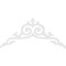 Ekena Millwork Pitch Baile Architectural Grade PVC Gable Pediment, 72"W x 33"H x 1"P (11/12) GPP072X033X100BAI - alternate 4